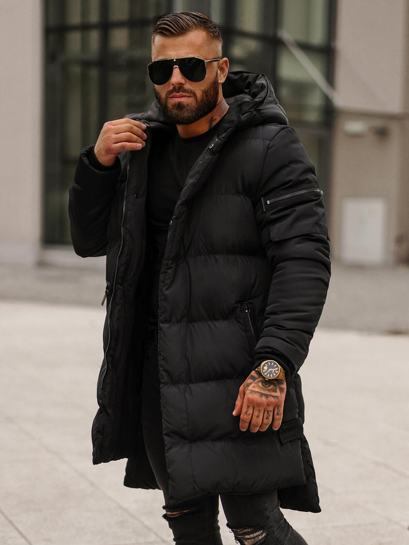 Men's Winter Jacket - Black OZONEE O/M799Z