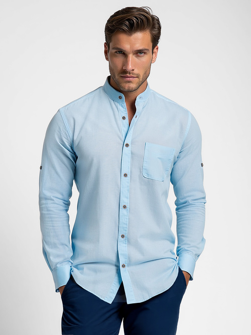 Men's Shirt - Light Blue OZONEE O/V168