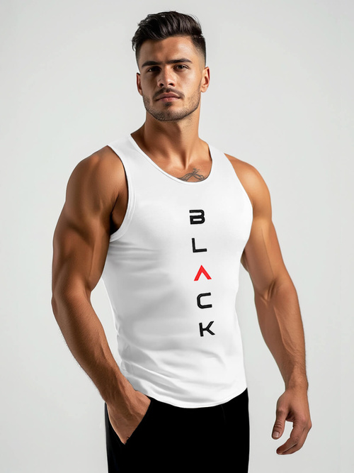 Men's Tank Top - White OZONEE JS/8B1705/1