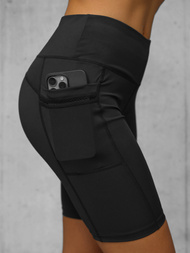 Short Women's Leggings - Black OZONEE JS/XY24004S