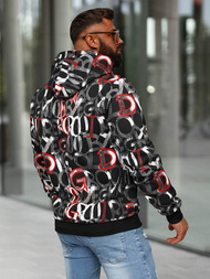 Men's Hoodie - Black OZONEE JS/8B1237/3