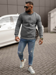 Men's Sweatshirt - Dark Grey OZONEE JS/8B1358/5