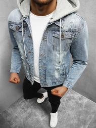 Men's Denim Jacket - Light Blue OZONEE NB/MJ505BC