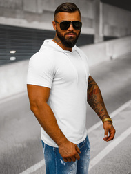 Men's T-shirt - White OZONEE JS/8T89/1
