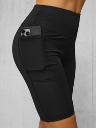 Short Women's Leggings - Black OZONEE JS/17K555/3
