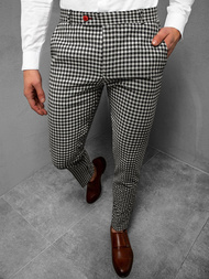 Men's Trousers - Black-White OZONEE DJ/5531