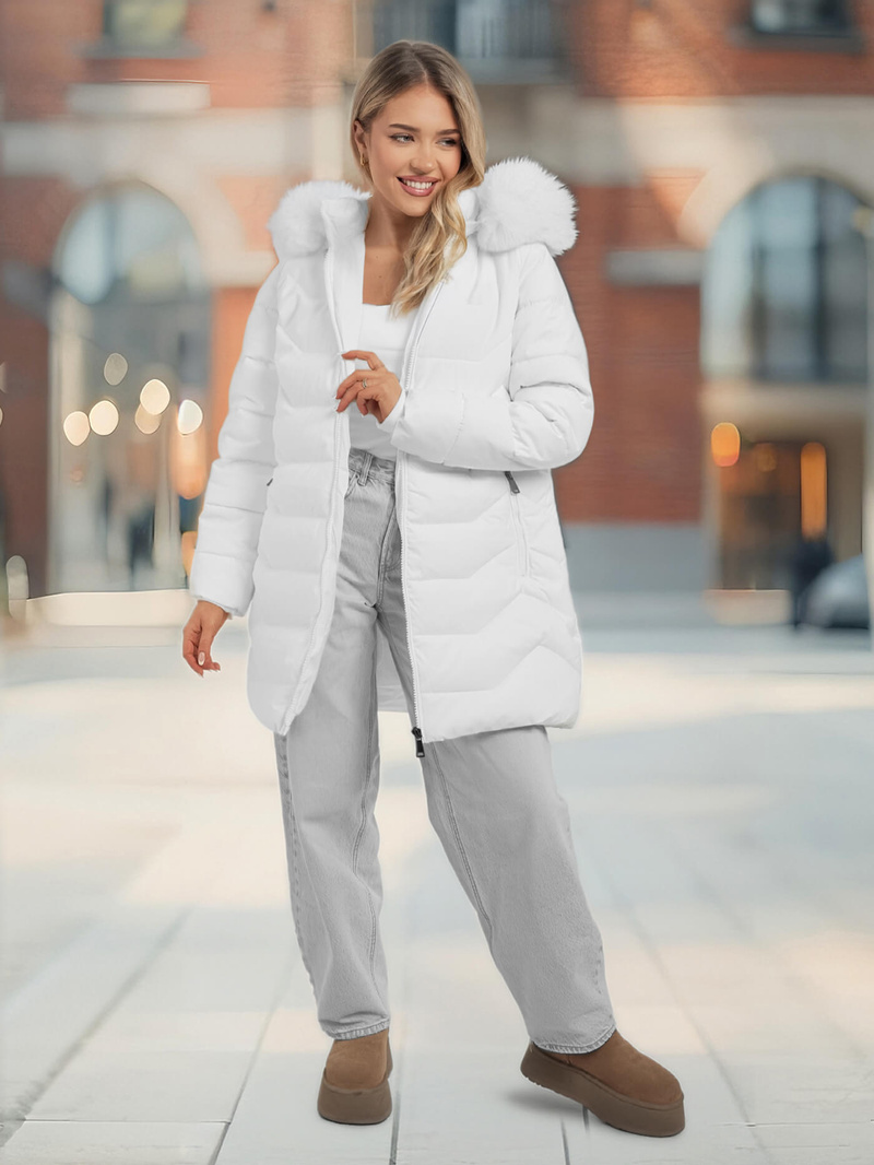 Women's Jacket - White OZONEE JS/16M9121/281Z