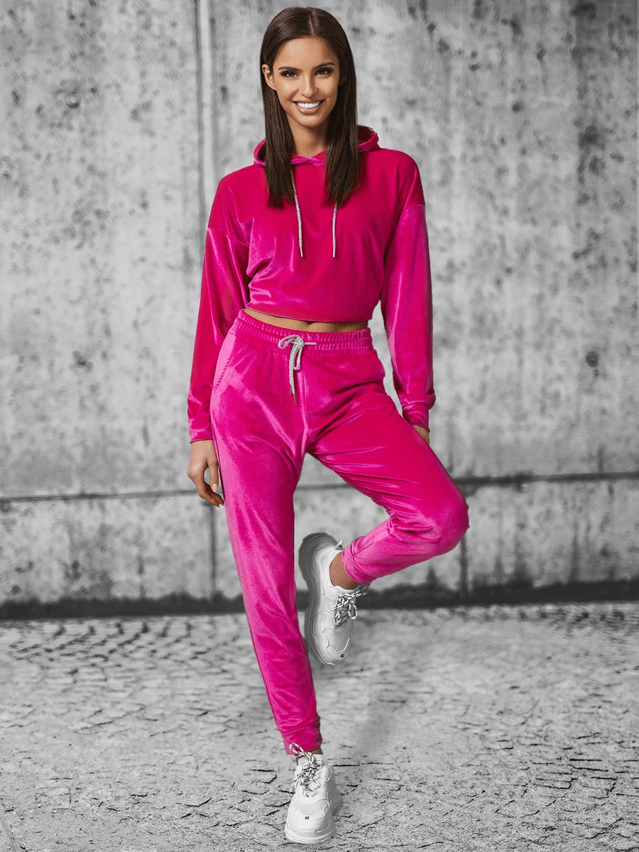 Pink two piece tracksuit online