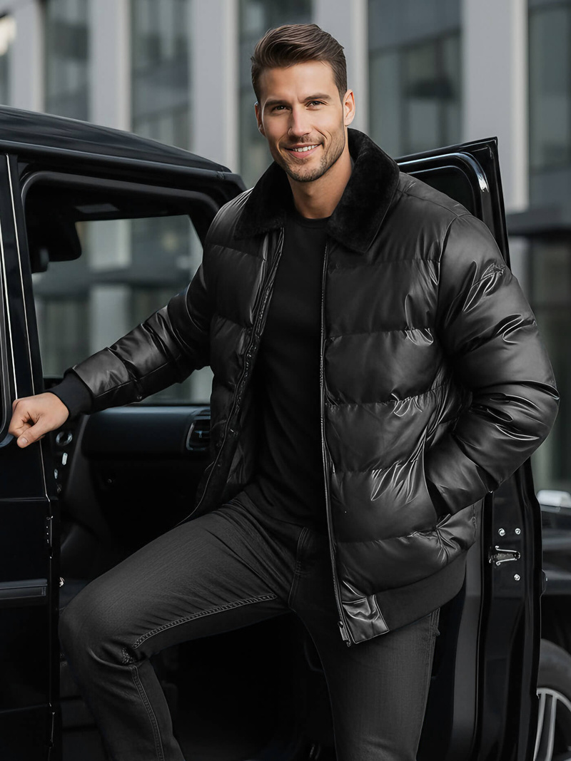 Men's Jacket - Black OZONEE O/M795Z