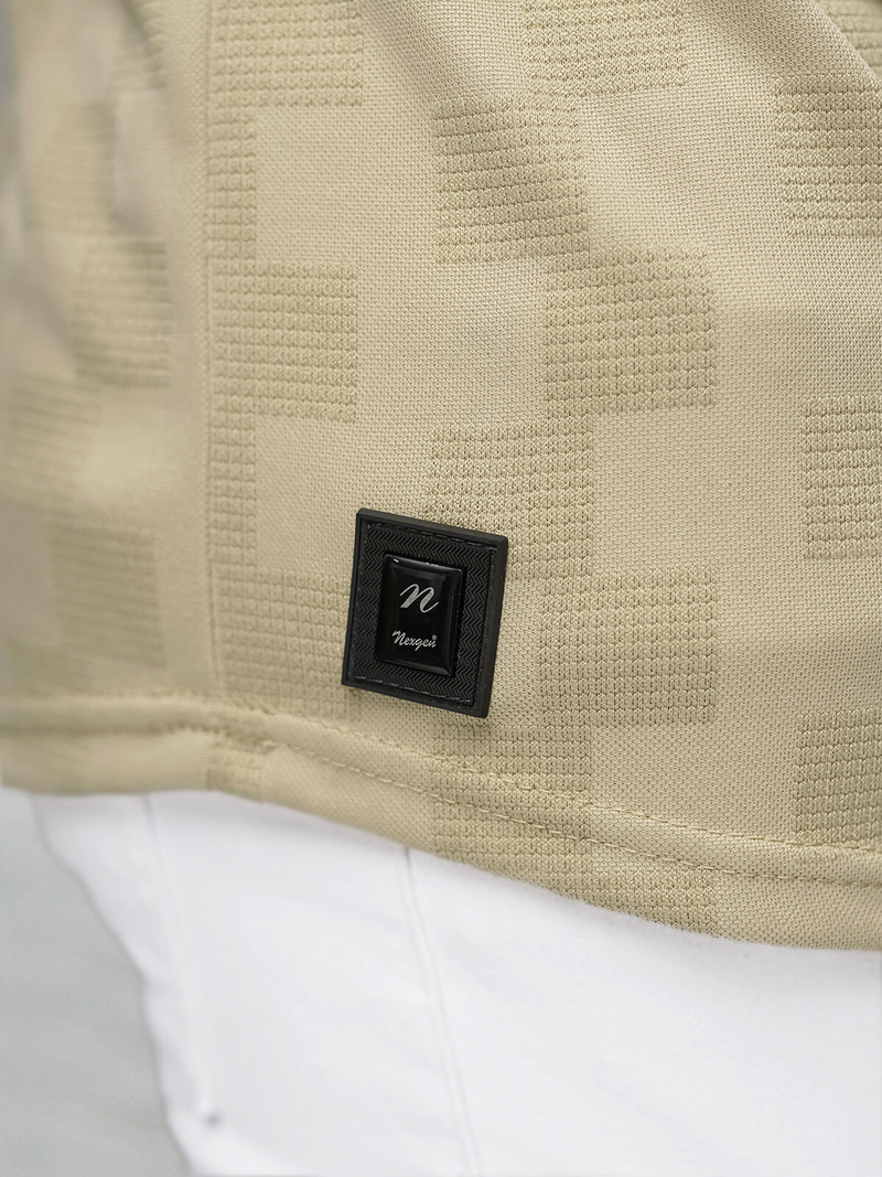 Men's T-shirt - Beige OZONEE O/QS11621