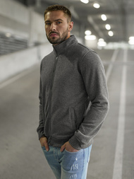 Men's Sweatshirt - Dark Grey OZONEE JS/2002Z