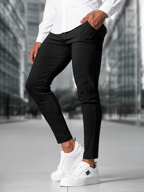 Men's Chinos - Black OZONEE O/P4049Z