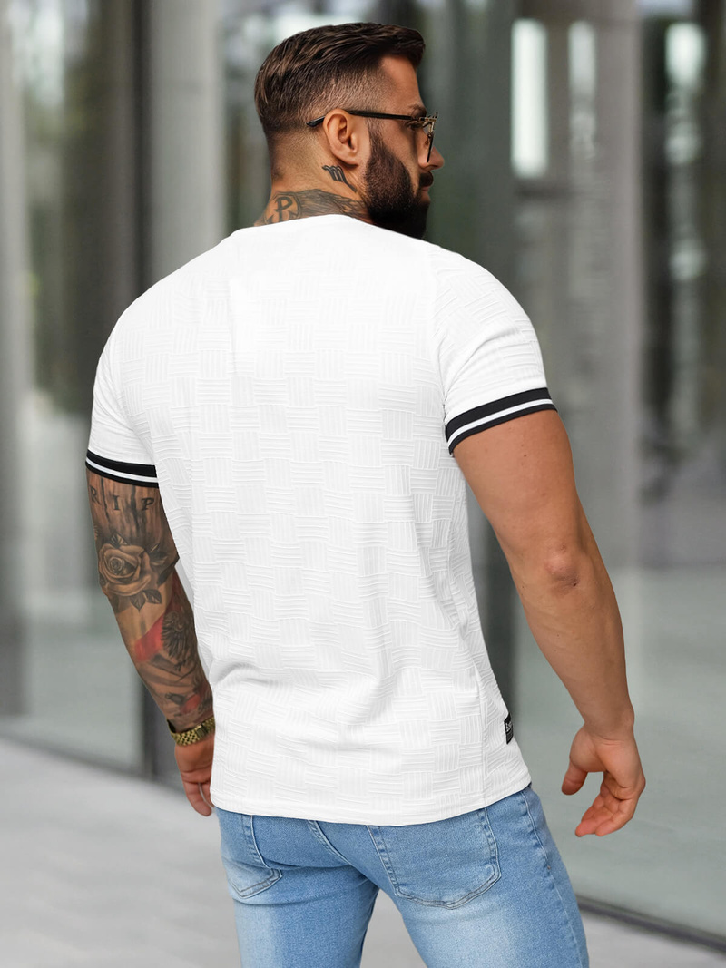 Men's T-shirt - White OZONEE O/QS11628