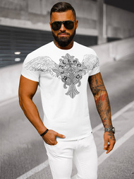 Men's T-shirt - White OZONEE NB/MT3037Z