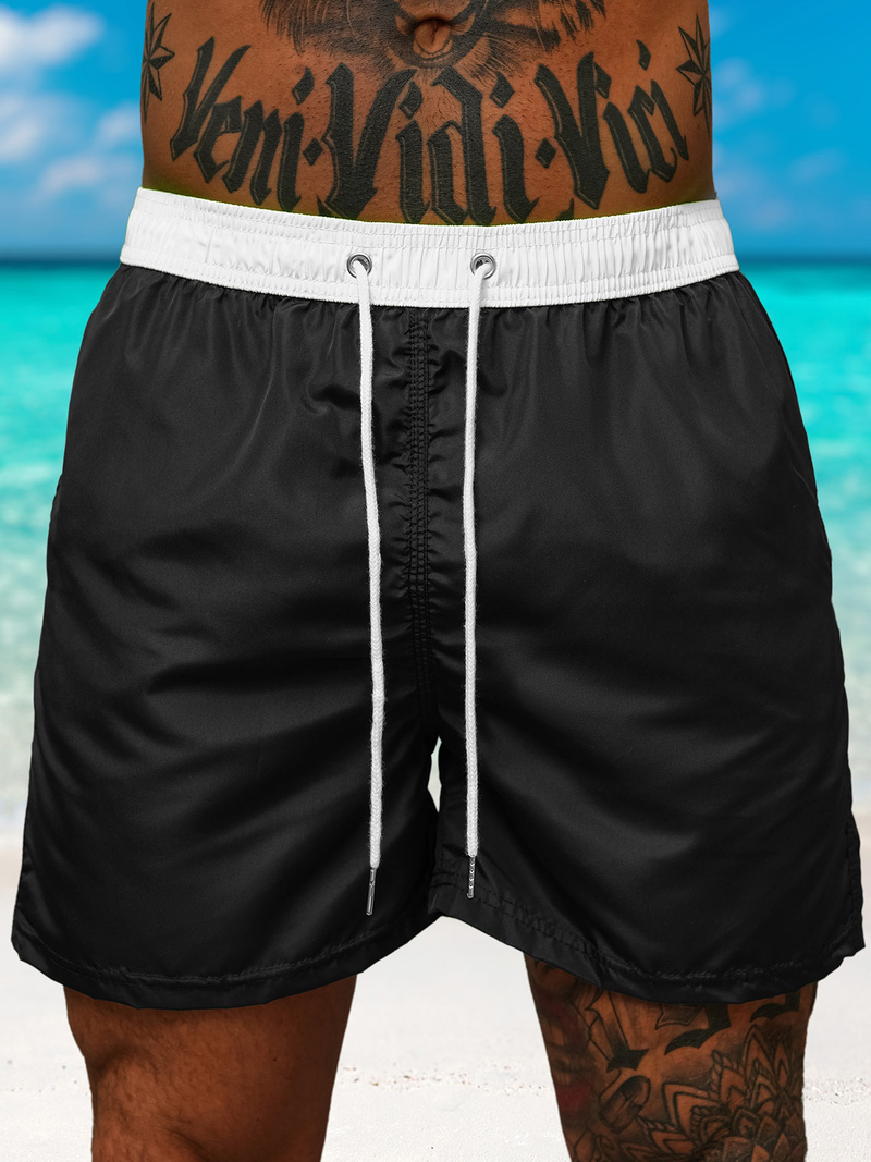 Men's Shorts - Black/White OZONEE JS/17K561/2