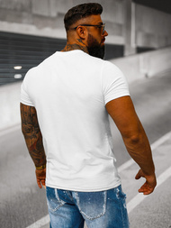 Men's T-shirt - White OZONEE JS/712005Z 