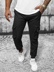 Men's Chinos Jogger - Black OZONEE NB/MP0201N