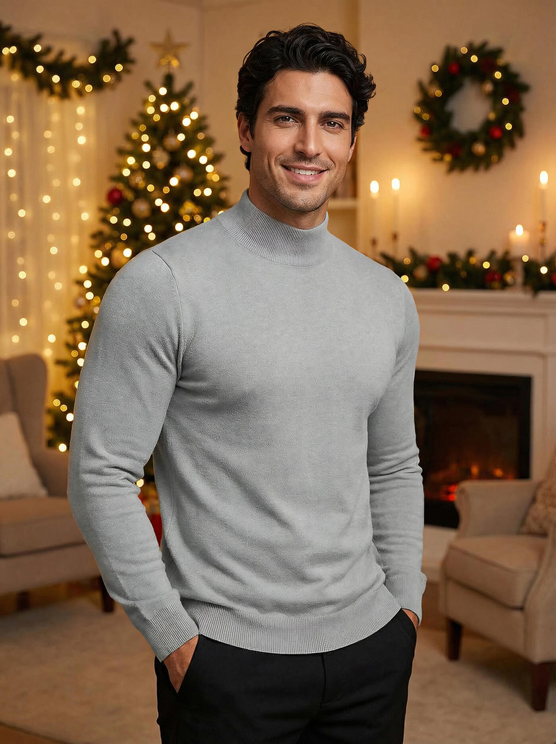 Men's Jumper - Grey OZONEE V/V24503Z