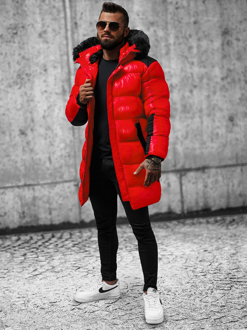 Men's Winter Jacket - Red OZONEE O/M800Z