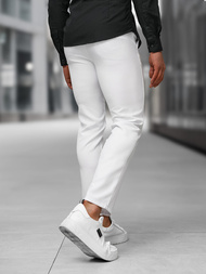 Men's Chinos - White OZONEE DJ/5526Z