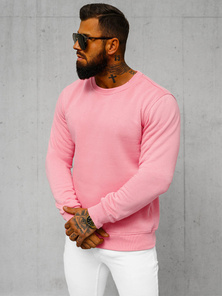 Men's Sweatshirt - Light Pink OZONEE JS/2001-10Z