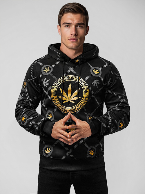 Men's Hoodie - Black OZONEE O/B267