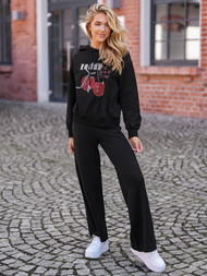 Women’s Hoodie - Black OZONEE JS/8B856/3