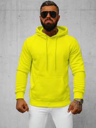 Men's Hoodie - Yellow neon OZONEE JS/2009Z