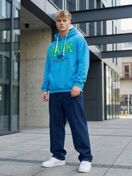 Men's Hoodie - Blue OZONEE O/TT30513Z