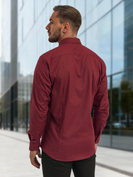 Men's Shirt - Burgundy OZONEE V/V182