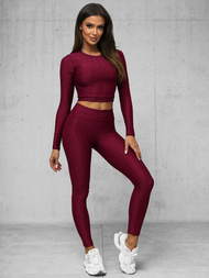 Two-piece tracksuit set Burgundy OZONEE O/22060Z