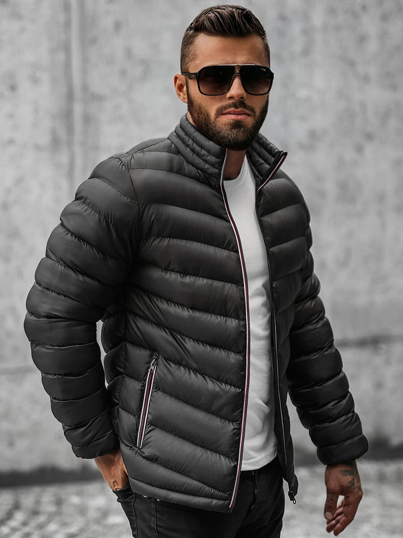 Men's Jacket - Black OZONEE JS/SM71