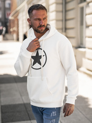 Men's Hoodie - White OZONEE JS/65B3910/1
