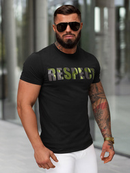 Men's T-shirt - Black OZONEE JS/8B1393/3