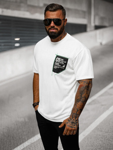 Men's T-shirt - White OZONEE O/3C333