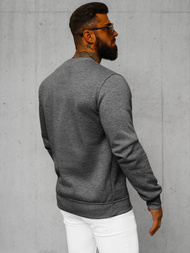 Men's Sweatshirt - Dark grey OZONEE JS/2001-10Z