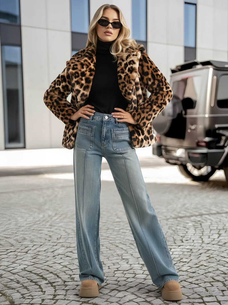 Women's Jacket - Beige/Brown OZONEE JS/61M8500/158