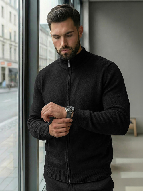 Men's Jumper - Black OZONEE JS/59B3605/3