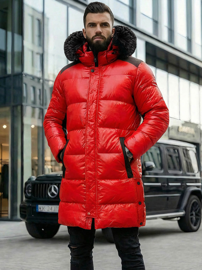 Men's Winter Jacket - Red OZONEE O/M800Z