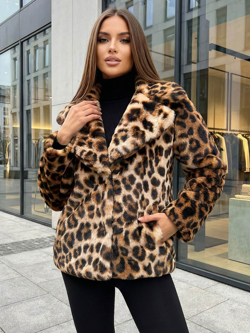 Women's Jacket - Beige/Brown OZONEE JS/61M8500/158Z