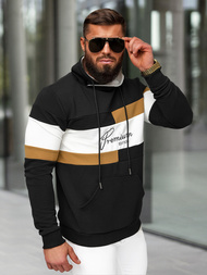 Men's Sweatshirt - Black OZONEE O/B7524Z