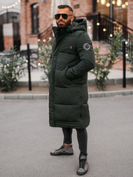 Men's winter jacket - dark green OZONEE JS/19M1290/136