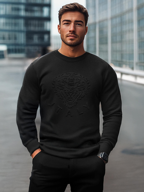 Men's Sweatshirt - Black OZONEE NB/MF2010