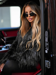 Women's Jacket - Black OZONEE JS/11Z8259