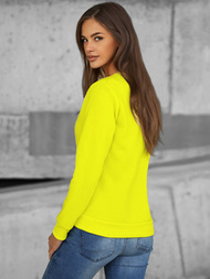 Women's Sweatshirt  - Yellow neon OZONEE JS/W01Z