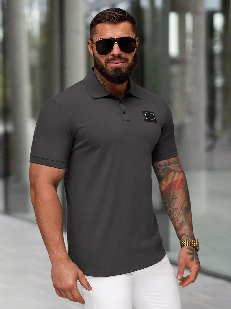 Men's Polo Shirt - Anthracite OZONEE NB/MT3124