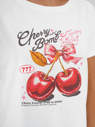 Women's T-shirt - White OZONEE JS/95T2568/1