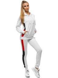 Women's Hoodie - White OZONEE JS/JK88125/1