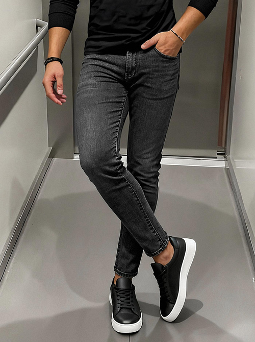 Men's Jeans - Black OZONEE O/JK2918Z