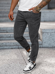 Men's jeans joggers - grafitové OZONEE NB/MP0272GS